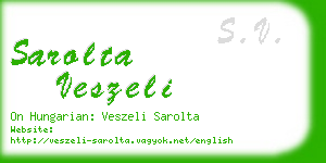 sarolta veszeli business card